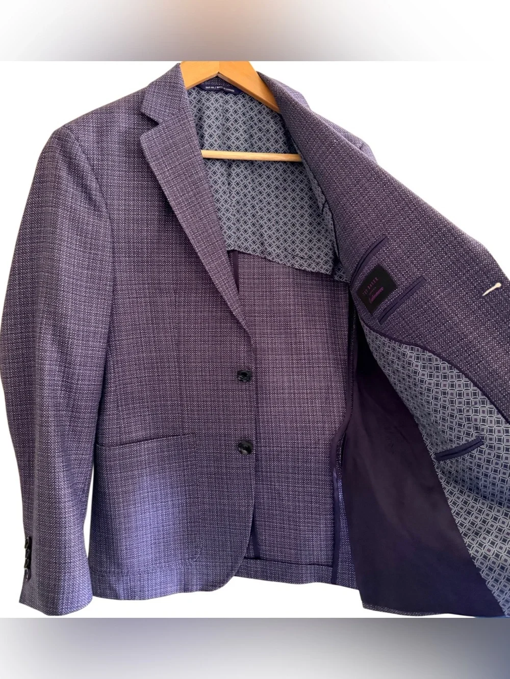 TED BAKER Endurance Men’s 100% Wool Preppy Formal Business Casual Blazer Sz 36/S
